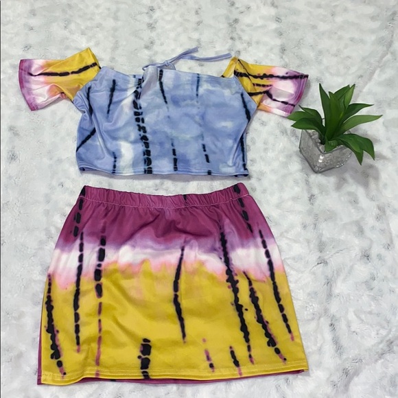 COPY - Cutout 2 piece tie dye set skirt - Picture 6 of 10